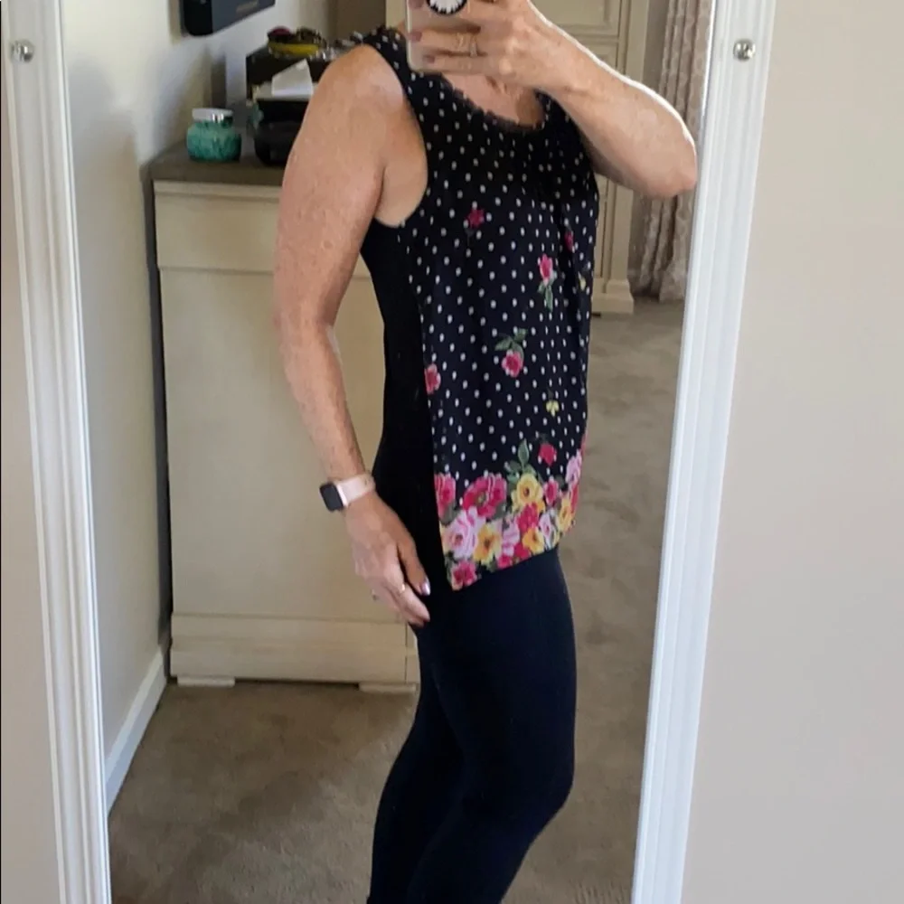 Elle Floral sleeveless ruffle neck top - Picture 5 of 11